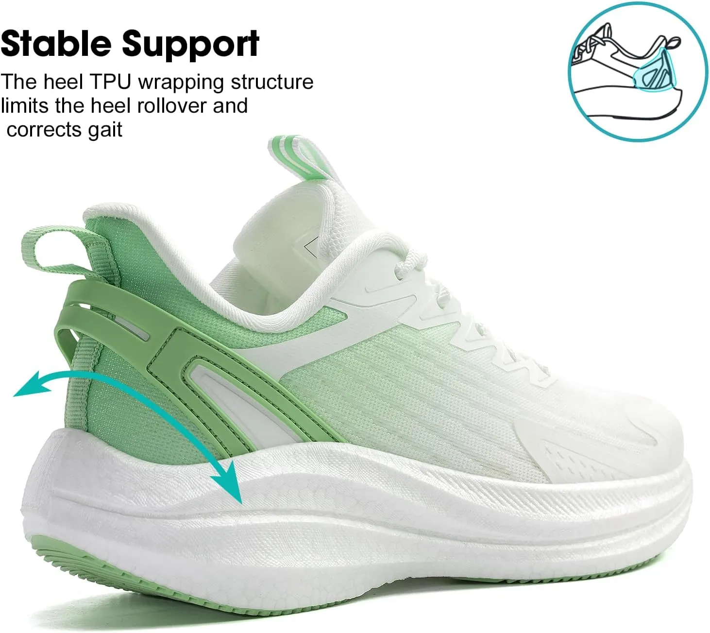 Women's Lightweight Running Shoes - Breathable Athletic Sneakers for Workout, Gym & Daily Walking, Comfortable Cushioned Midsole with Non-Slip Design