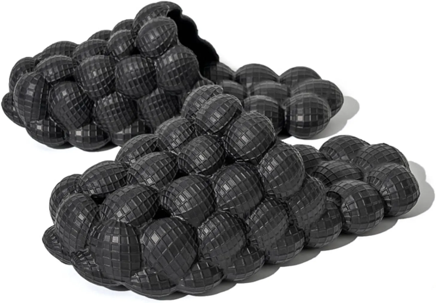 Womens Mens Massage Bubble Slides Slippers, Lychee Non-Slip Spa Slippers, Soft Breathable Stress Relief Slide Sandals For Gym Shower Bedroom Home Sandals