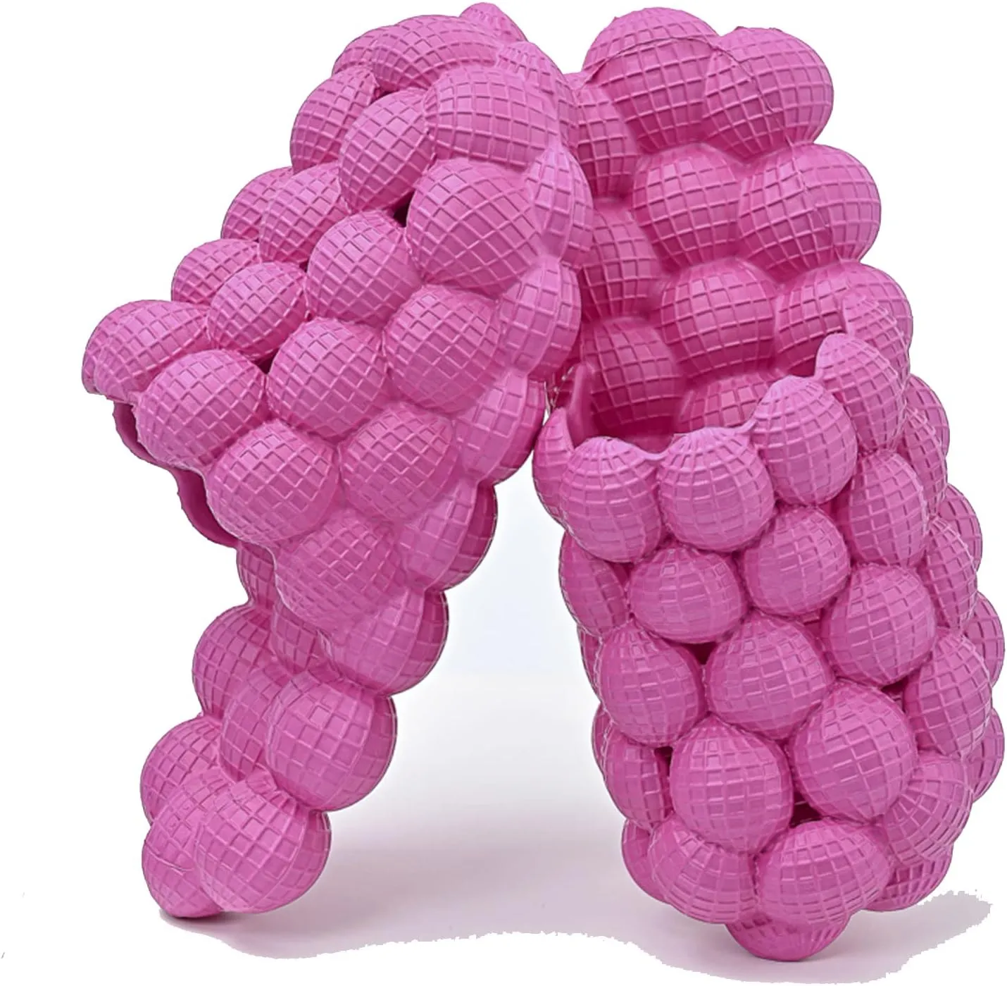 Womens Mens Massage Bubble Slides Slippers, Lychee Non-Slip Spa Slippers, Soft Breathable Stress Relief Slide Sandals For Gym Shower Bedroom Home Sandals