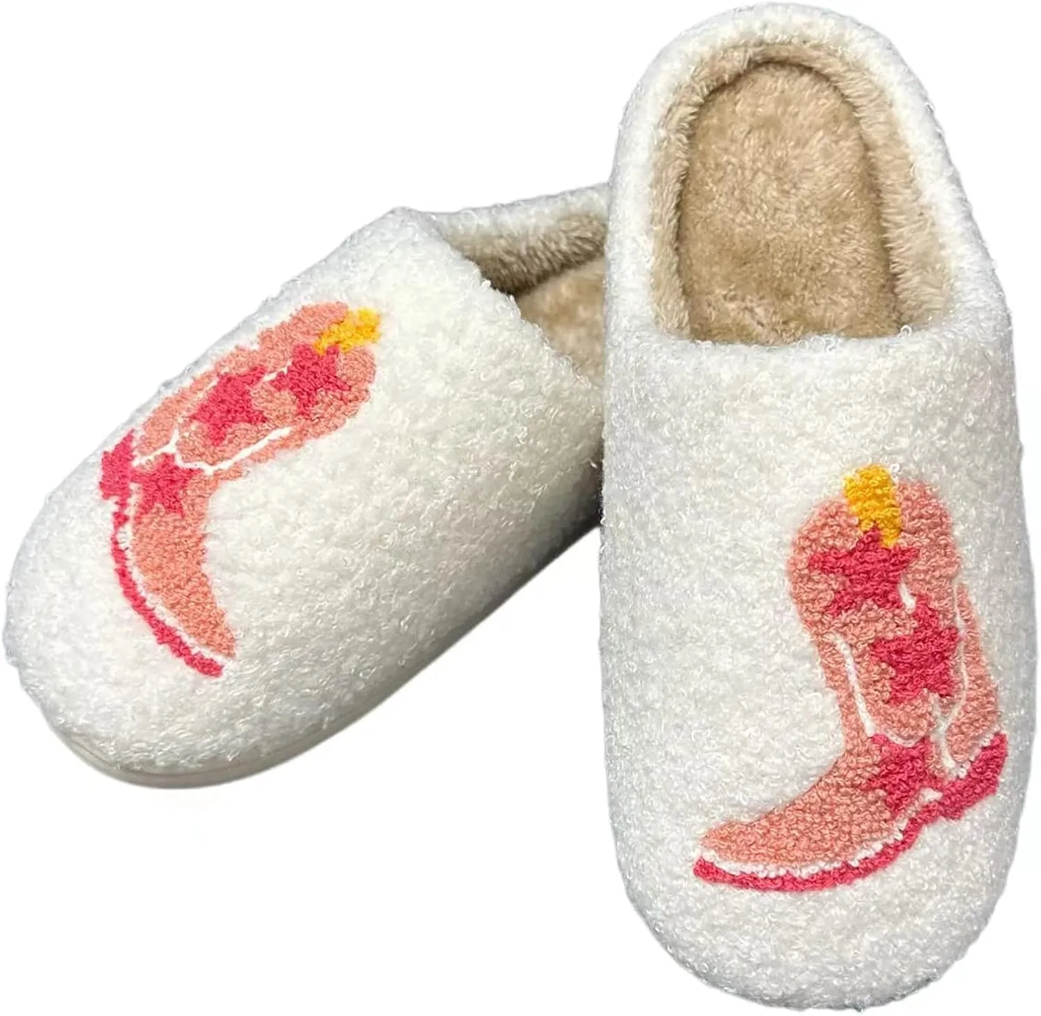 Women's Men's Strawberry Slippers Cute Fruit Home Slippers Winter Fuzzy Memory Foam Fluffy Warm House Shoes