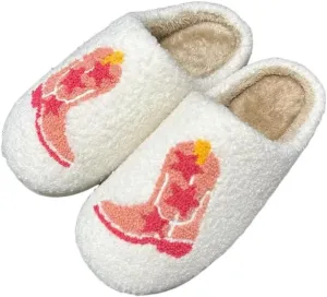 Women's Men's Strawberry Slippers Cute Fruit Home Slippers Winter Fuzzy Memory Foam Fluffy Warm House Shoes