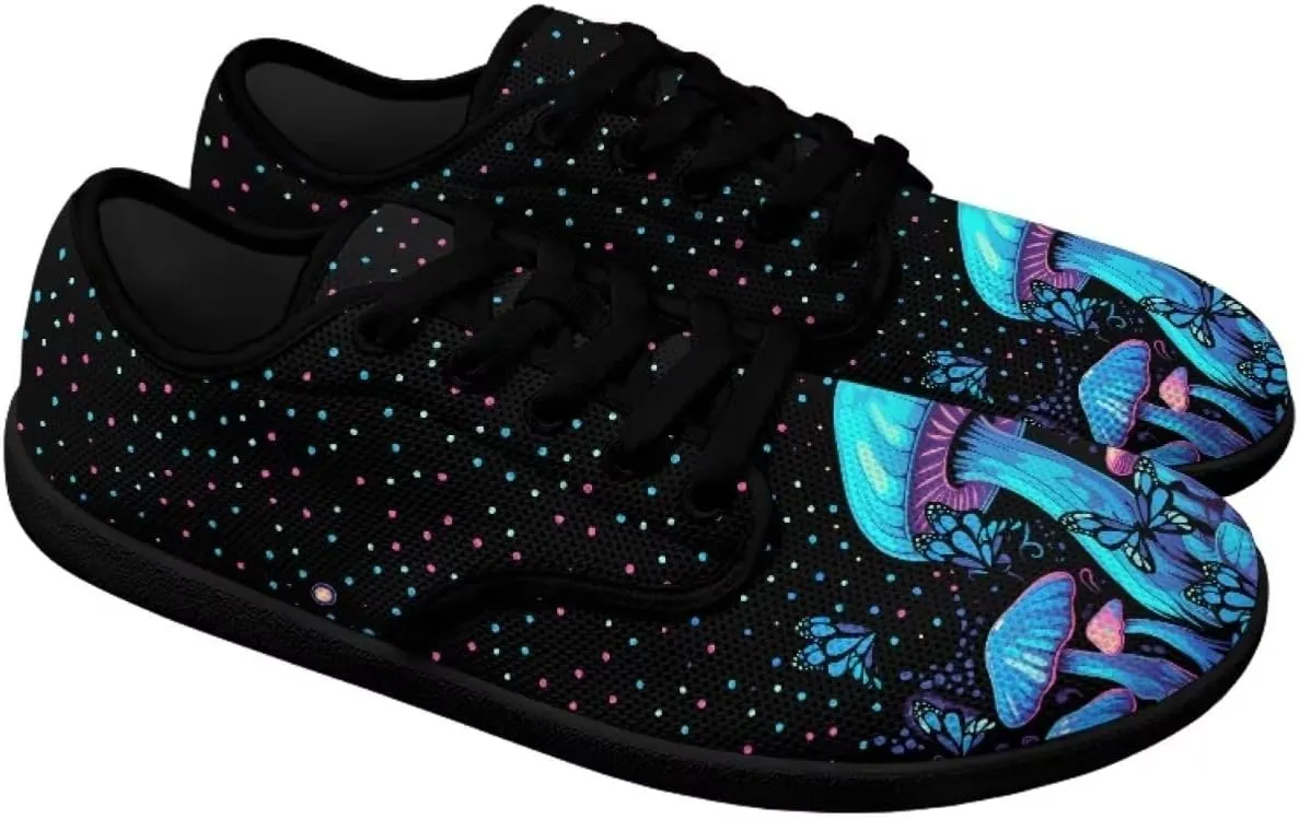 Women's Minimalist Barefoot Shoes Lightweight Mesh Sneakers Casual Walking Shoes Breathable Non-Slip Running Shoes Comfortable Low Top Footwear Work Flats