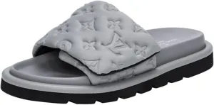 Women's Sandals Leather Adjustable Slides Ankle Strap Sandals Open Toe Flat Slippers Summer Beach