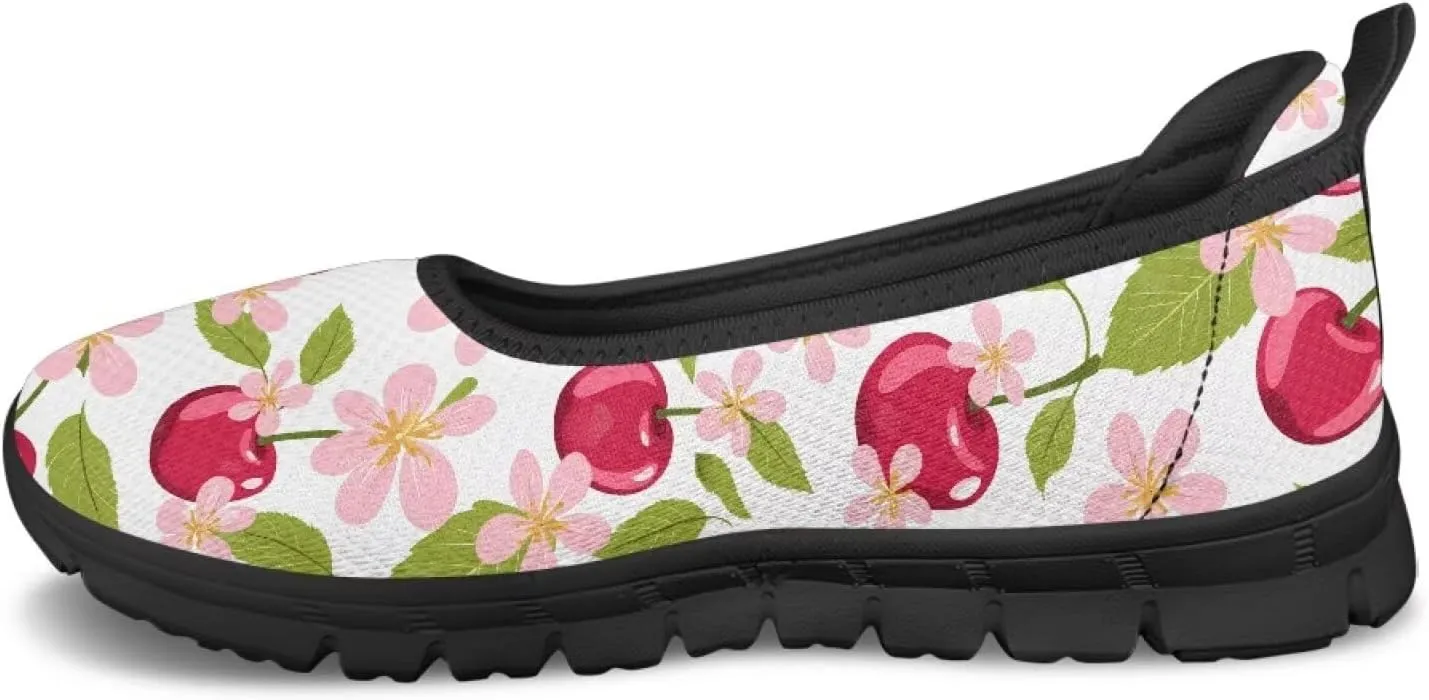 Women's Slip On Walking Sneakers Casual Fashion Flying Mesh Loafers Lightweight Dress Shoes Non-Slip Cozy Exercise Flat Shoes US Size 6-11
