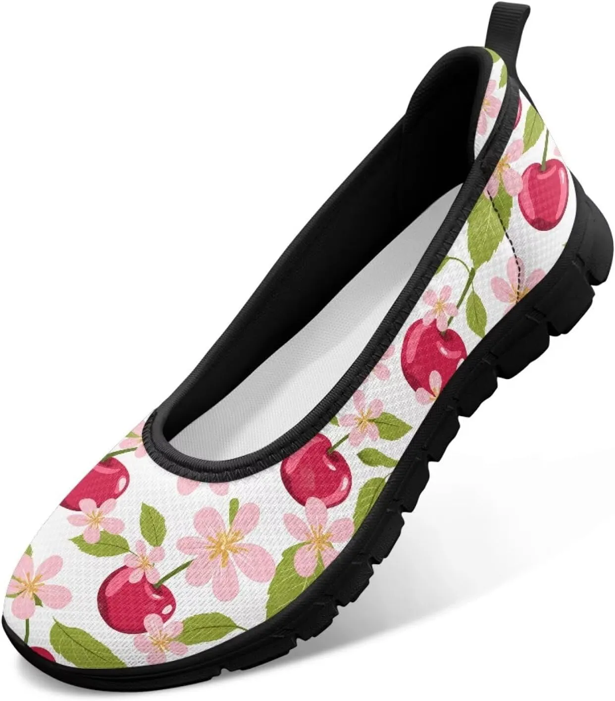 Women's Slip On Walking Sneakers Casual Fashion Flying Mesh Loafers Lightweight Dress Shoes Non-Slip Cozy Exercise Flat Shoes US Size 6-11