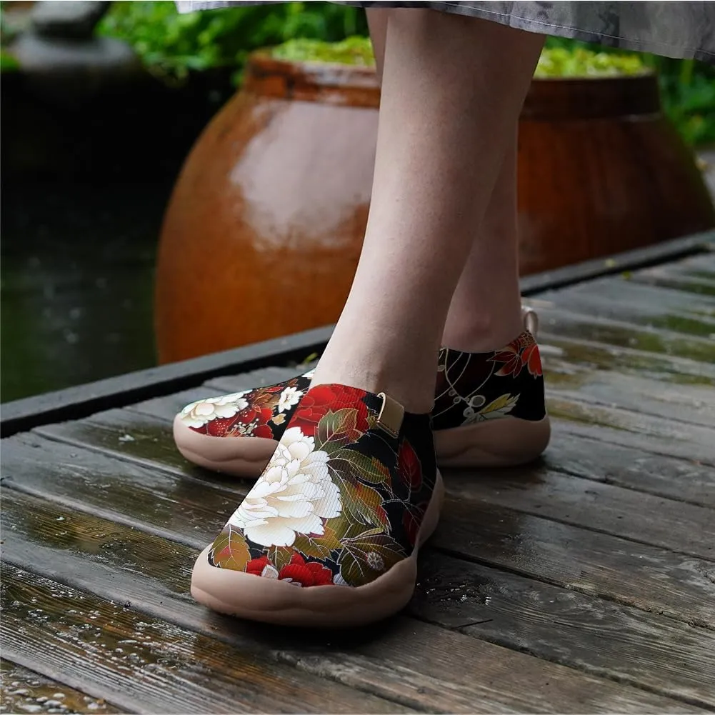 Women's Slip Ons Lightweight Flats Sneakers Walking Casual Loafers Art Painted Travel Shoes
