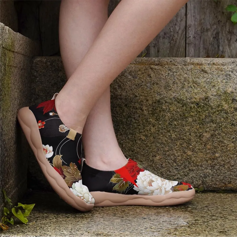Women's Slip Ons Lightweight Flats Sneakers Walking Casual Loafers Art Painted Travel Shoes
