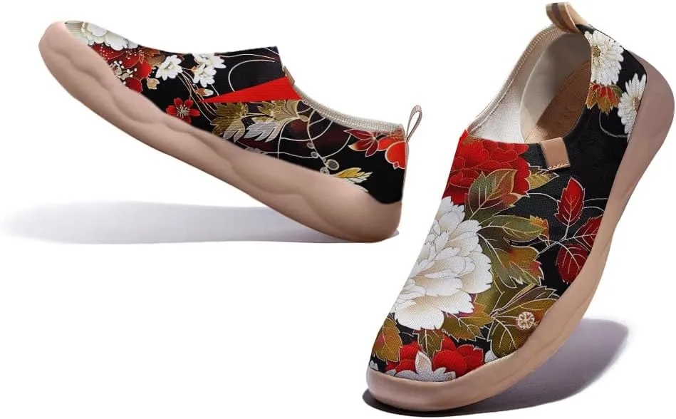 Women's Slip Ons Lightweight Flats Sneakers Walking Casual Loafers Art Painted Travel Shoes