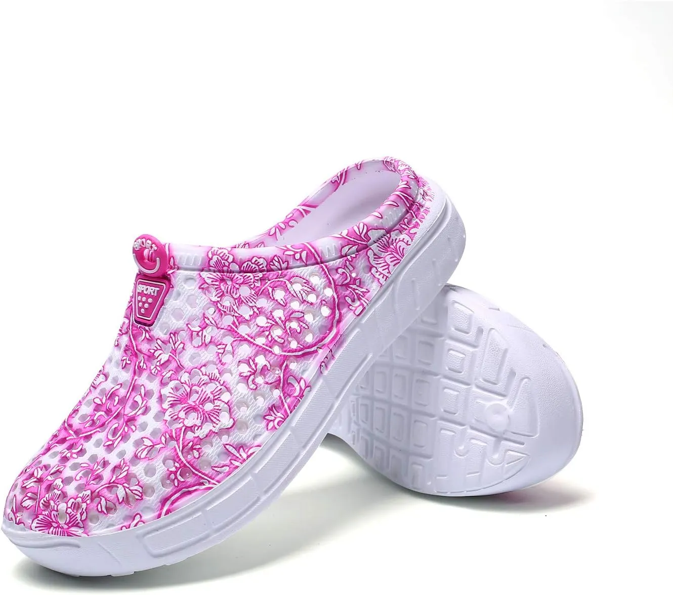 Women's Summer Beach Garden Clogs Shoes Soft Bottom Cave Sandals Thick Bottom Height Increasing Shoes Bathroom Non Slip Toe Shoes