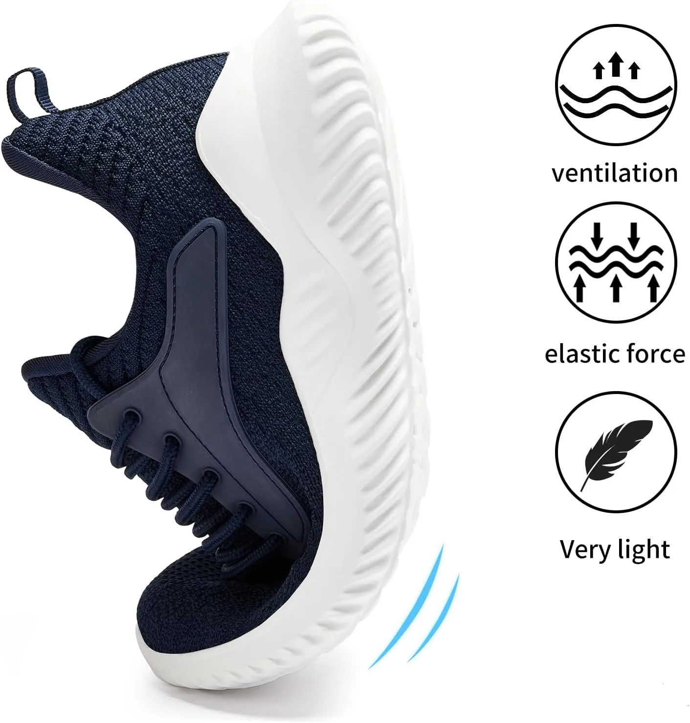Womens Tennis Shoes Walking Sneakers - Memory Foam Running Slip On Gym Athletic Workout Nursing Comfort Work Shoe Lightweight