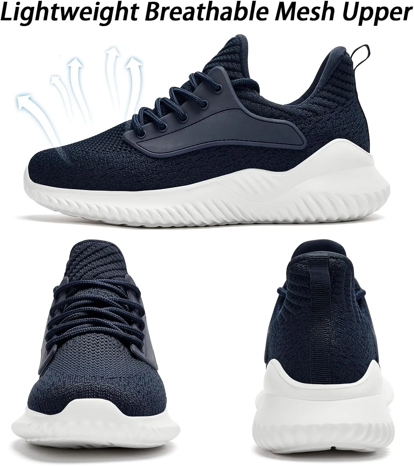 Womens Tennis Shoes Walking Sneakers - Memory Foam Running Slip On Gym Athletic Workout Nursing Comfort Work Shoe Lightweight