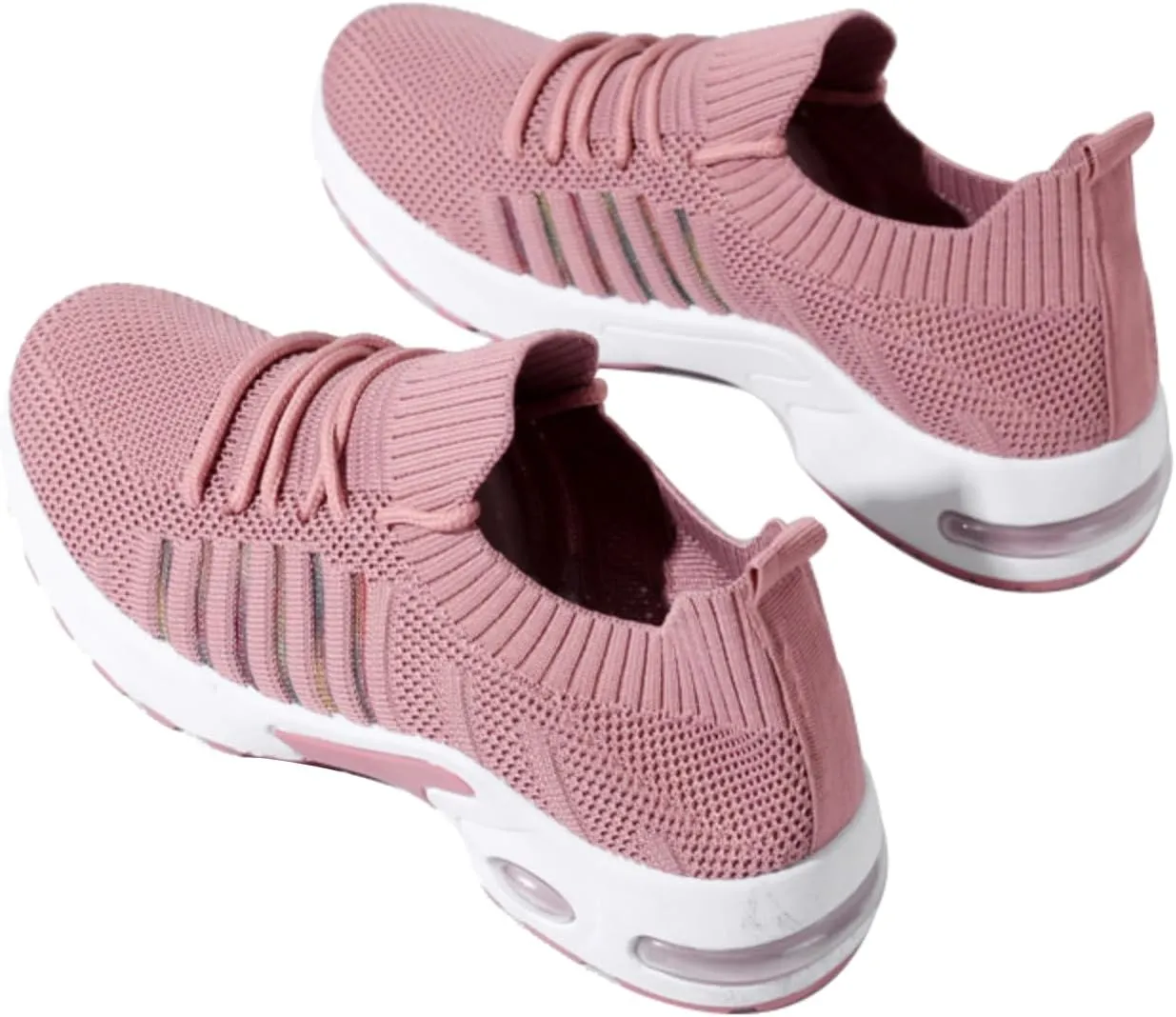 Women's Walking Shoes Correction Shoe Socks Sports Shoes - mesh Sliding Sleeve air Cushion Casual Shoe Platform Loafers Height Increasing Shoes Breathable unrestrained