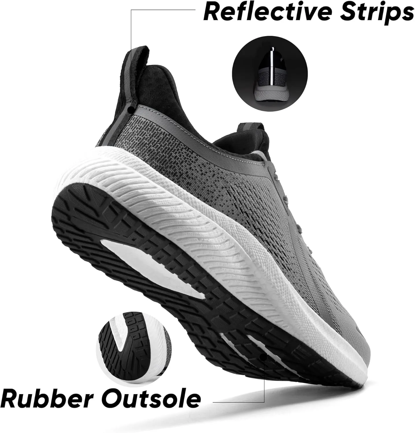 Women's Walking Shoes Slip On Non Slip Running Tennis Breathable Lightweight Comfortable Athletic Gym Workout Sneakers