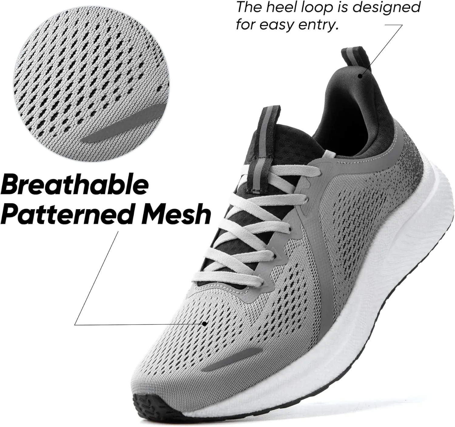Women's Walking Shoes Slip On Non Slip Running Tennis Breathable Lightweight Comfortable Athletic Gym Workout Sneakers
