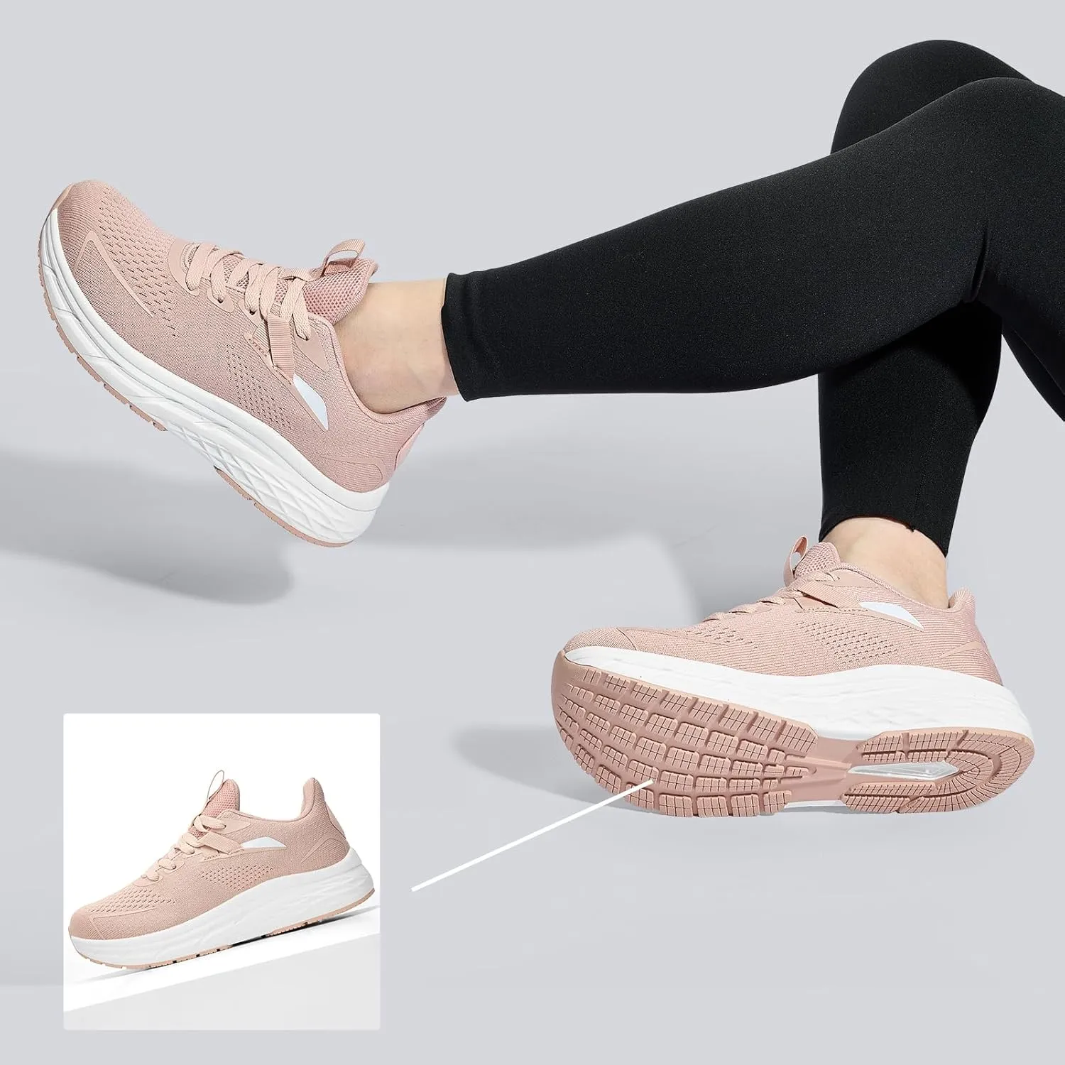 Womens Walking Shoes Wide Toe Box Running Tennis Shoes Lightweight Breathbale Wide Sneakers Cushioning Comfort Gym Workout Athic Shoes Wide Width