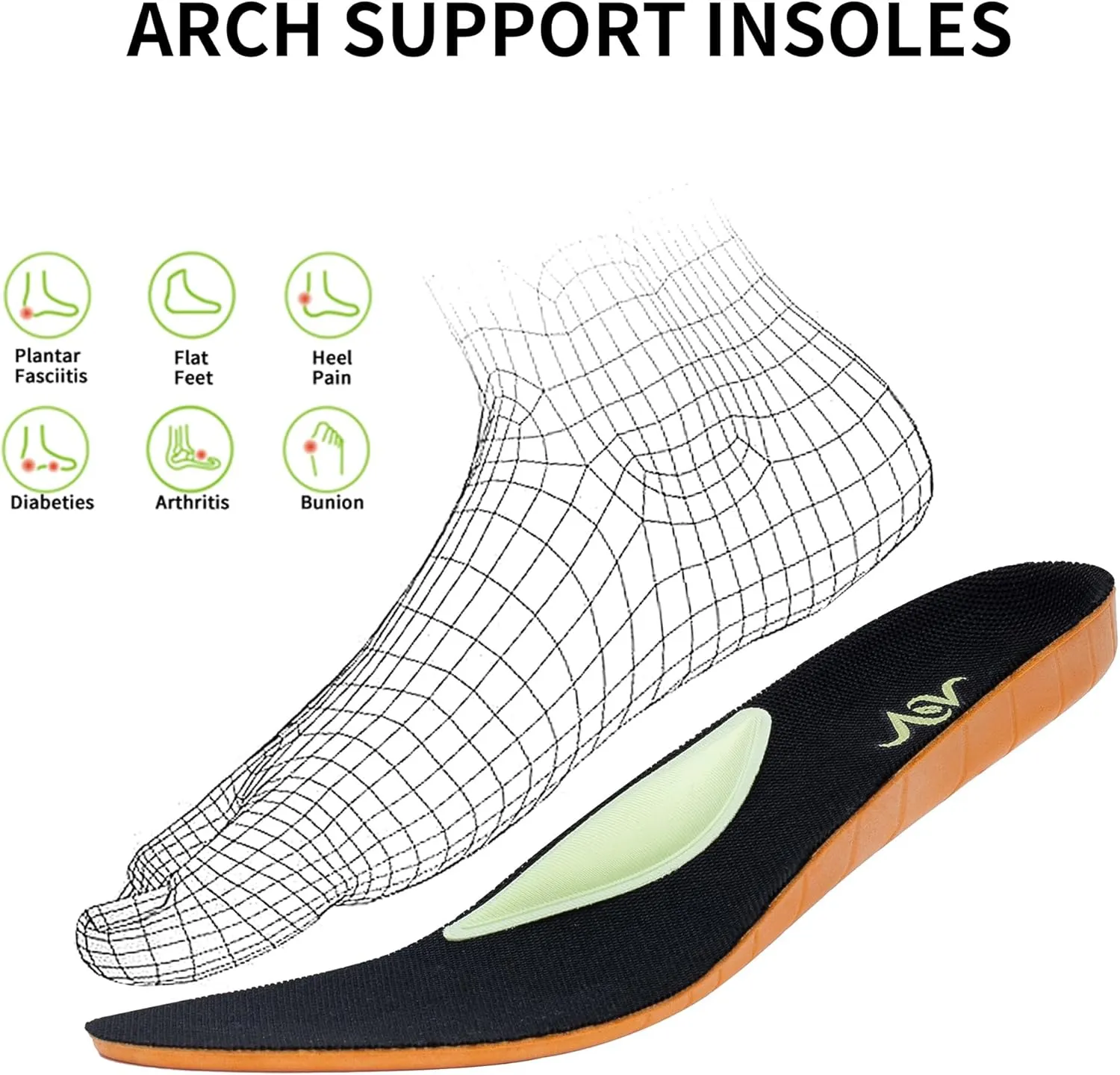 Women's Walking Shoes with Arch Support Orthotic Plantar Fasciitis Sneakers Tennis Running Shoes