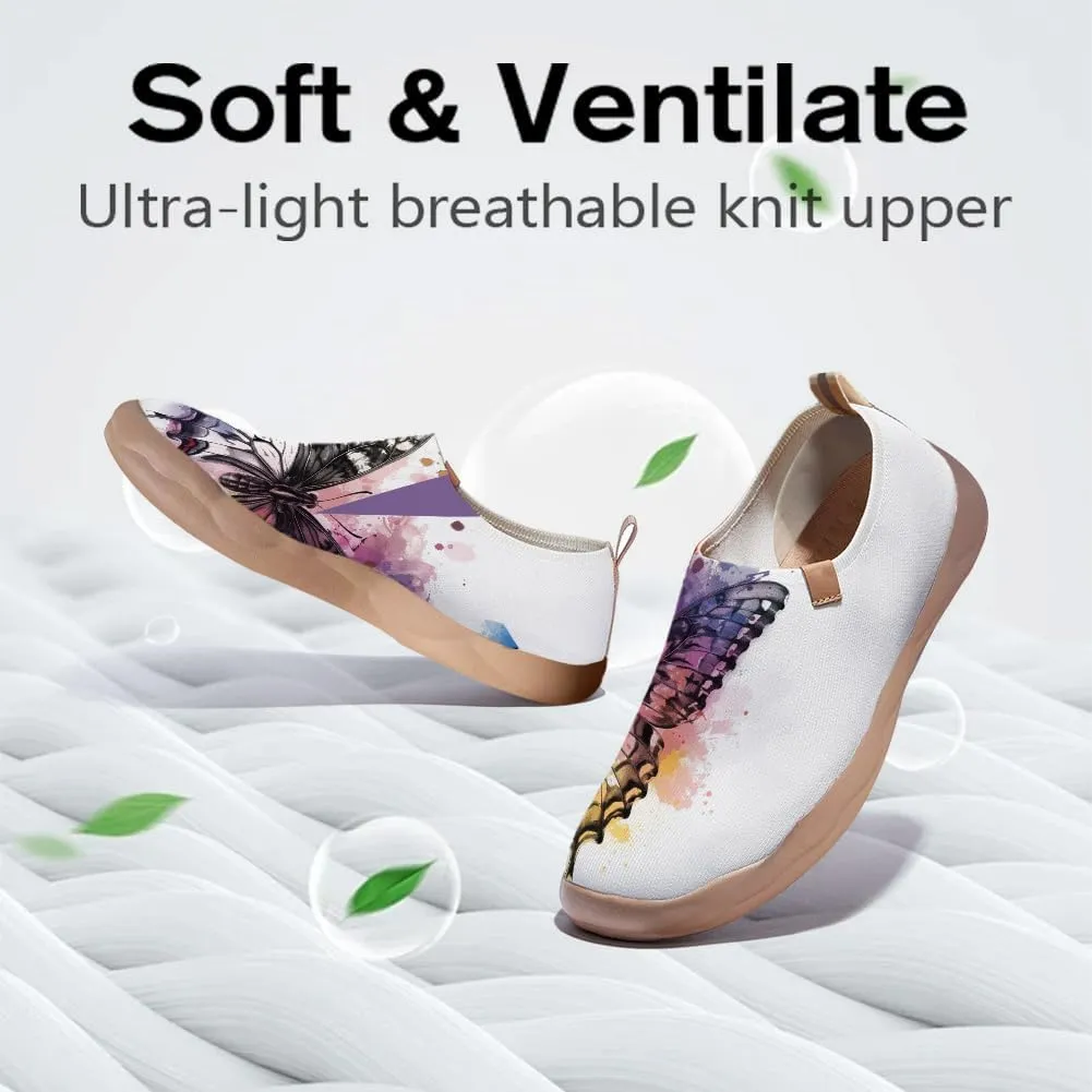 Women's Walking Travel Shoes Slip On Casual Art Loafers Lightweight Comfort Fashion Sneaker