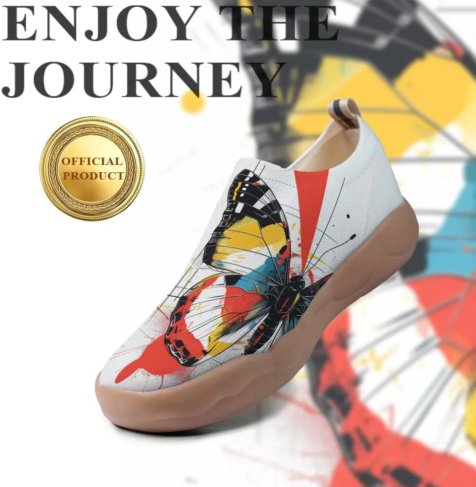 Women's Walking Travel Shoes Slip On Casual Art Loafers Lightweight Comfort Fashion Sneaker