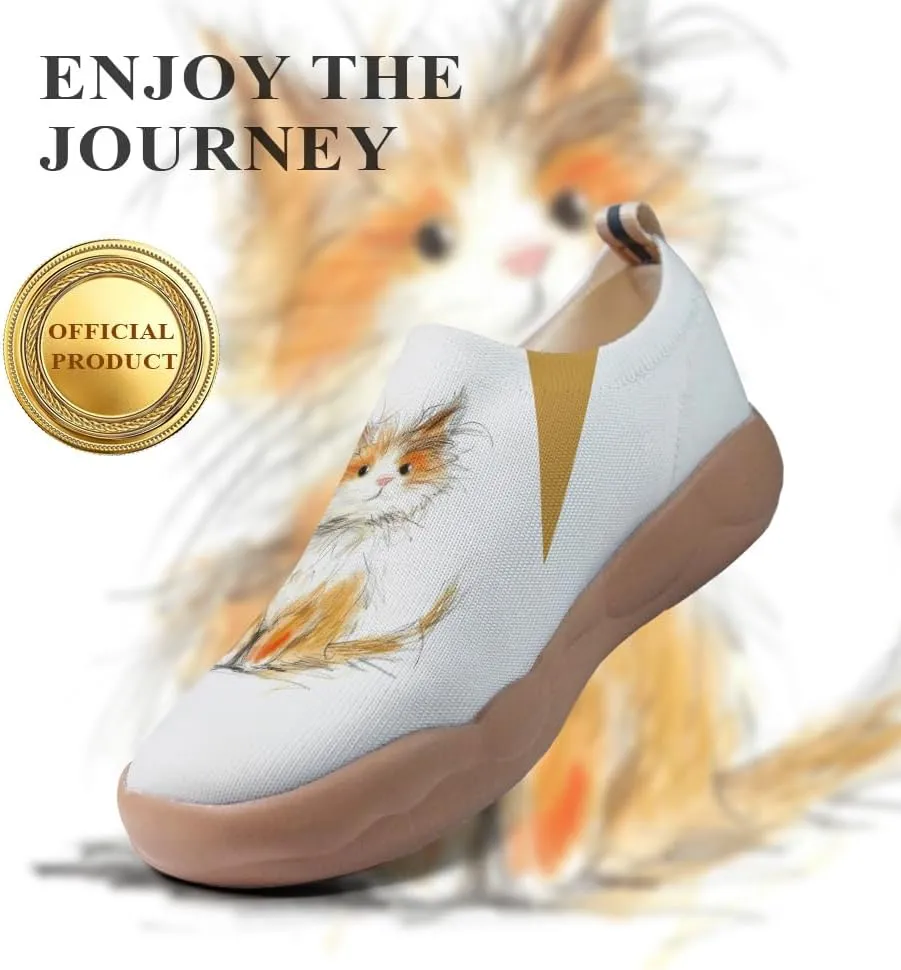 Women's Walking Travel Shoes Slip On Casual Art Loafers Lightweight Comfort Fashion Sneaker