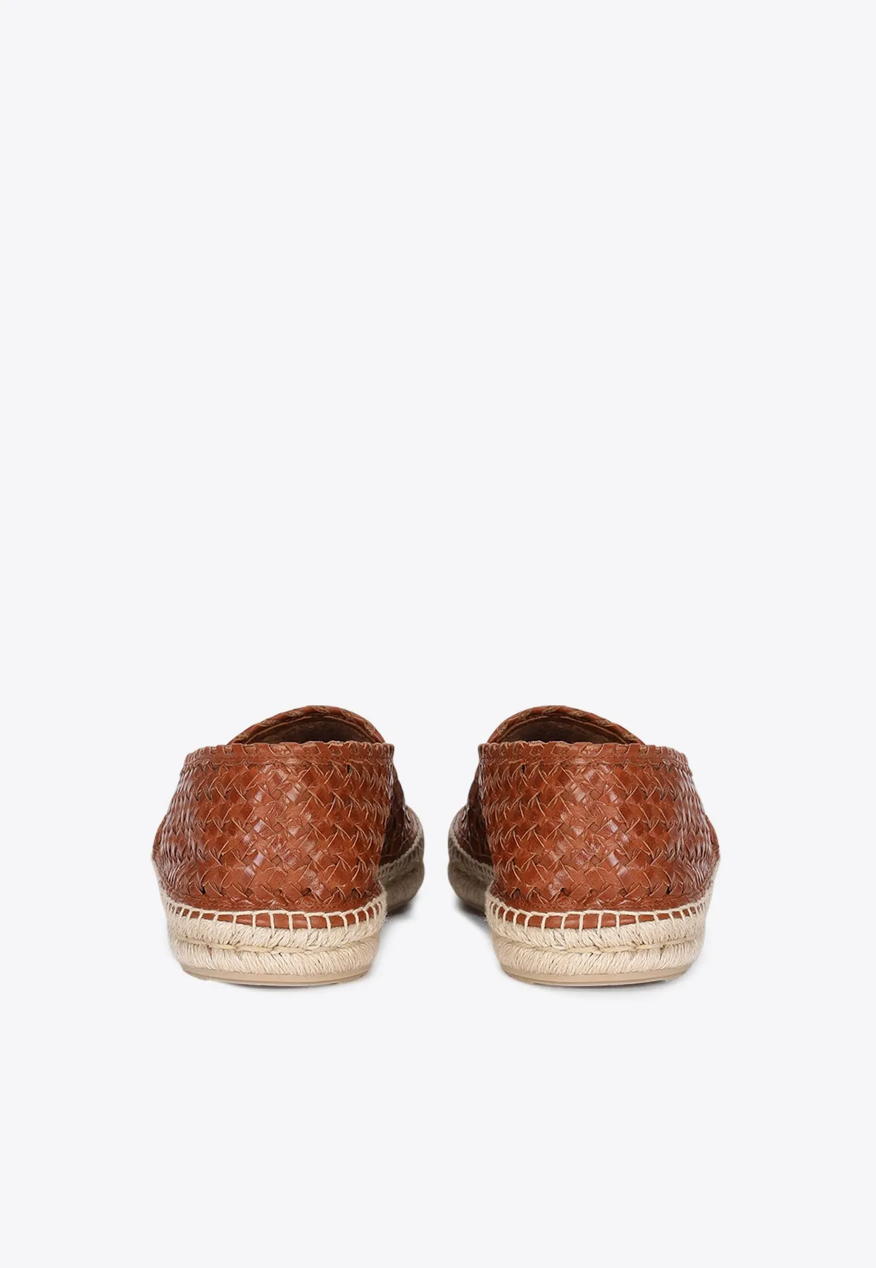 Woven Leather Espadrilles