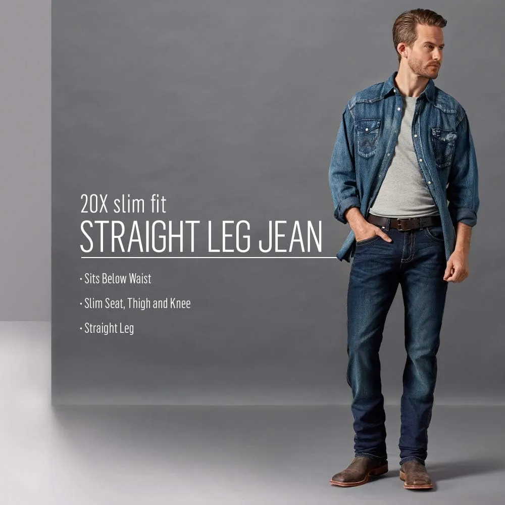 Wrangler Men's 20X Slim Fit Straight Leg Jean