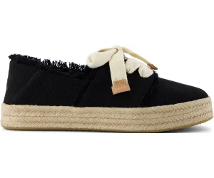 W's Carolina Lace-Up Beachside Woven/Fray - Black