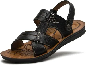 WUIWUIYU Mens' Big Boys' Casual Sandals Open Toe Summer Flats Water Beach Slippers Stream-Treakking Shoes