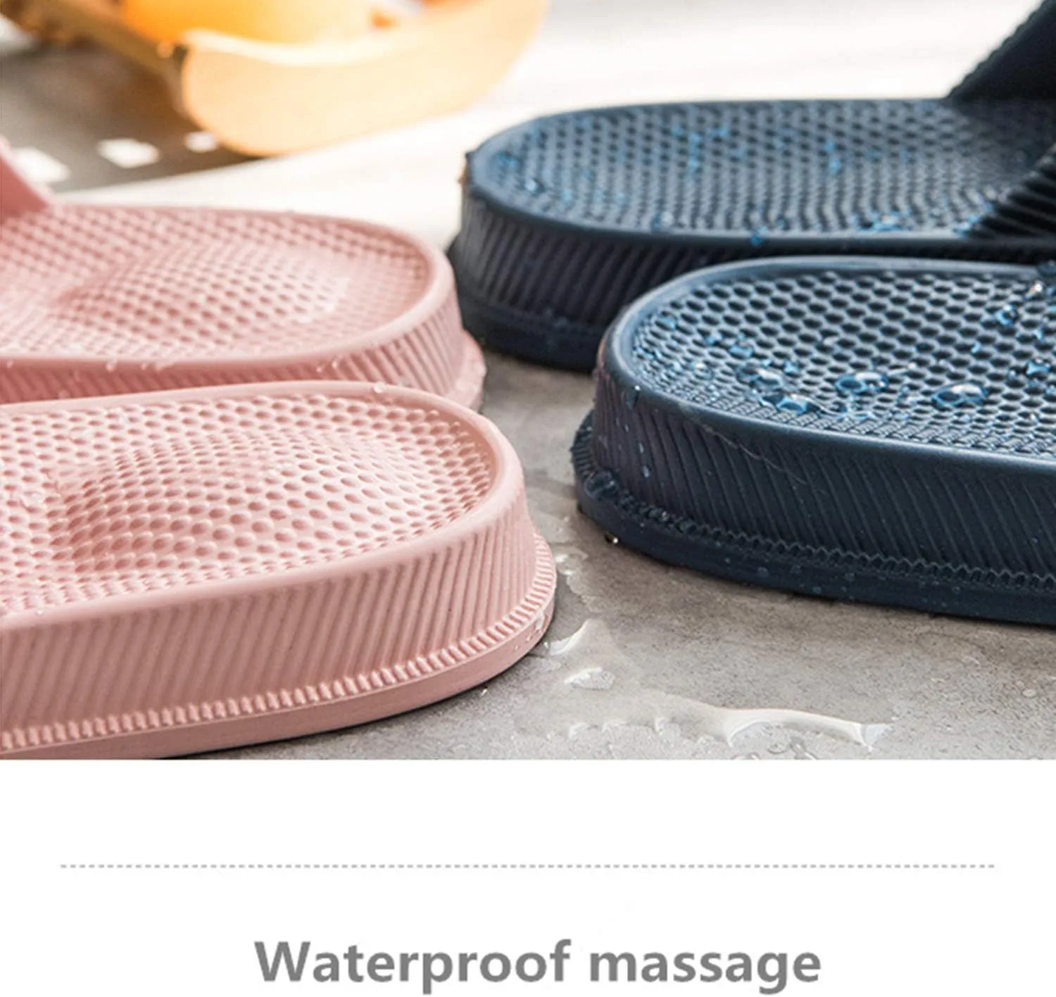 WYSBAOSHU Slippers for Women and Men House Slides Shower Sandals Non-Slip Spa Massage Foam Bathroom Pool Shoes