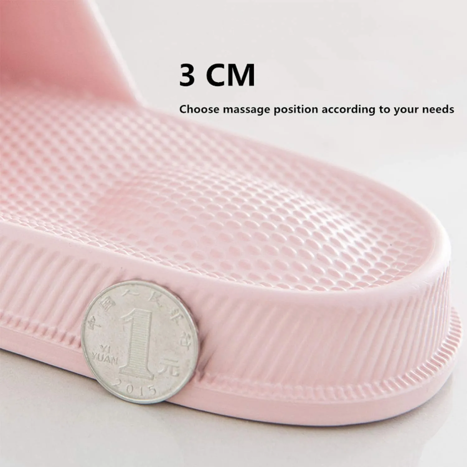WYSBAOSHU Slippers for Women and Men House Slides Shower Sandals Non-Slip Spa Massage Foam Bathroom Pool Shoes