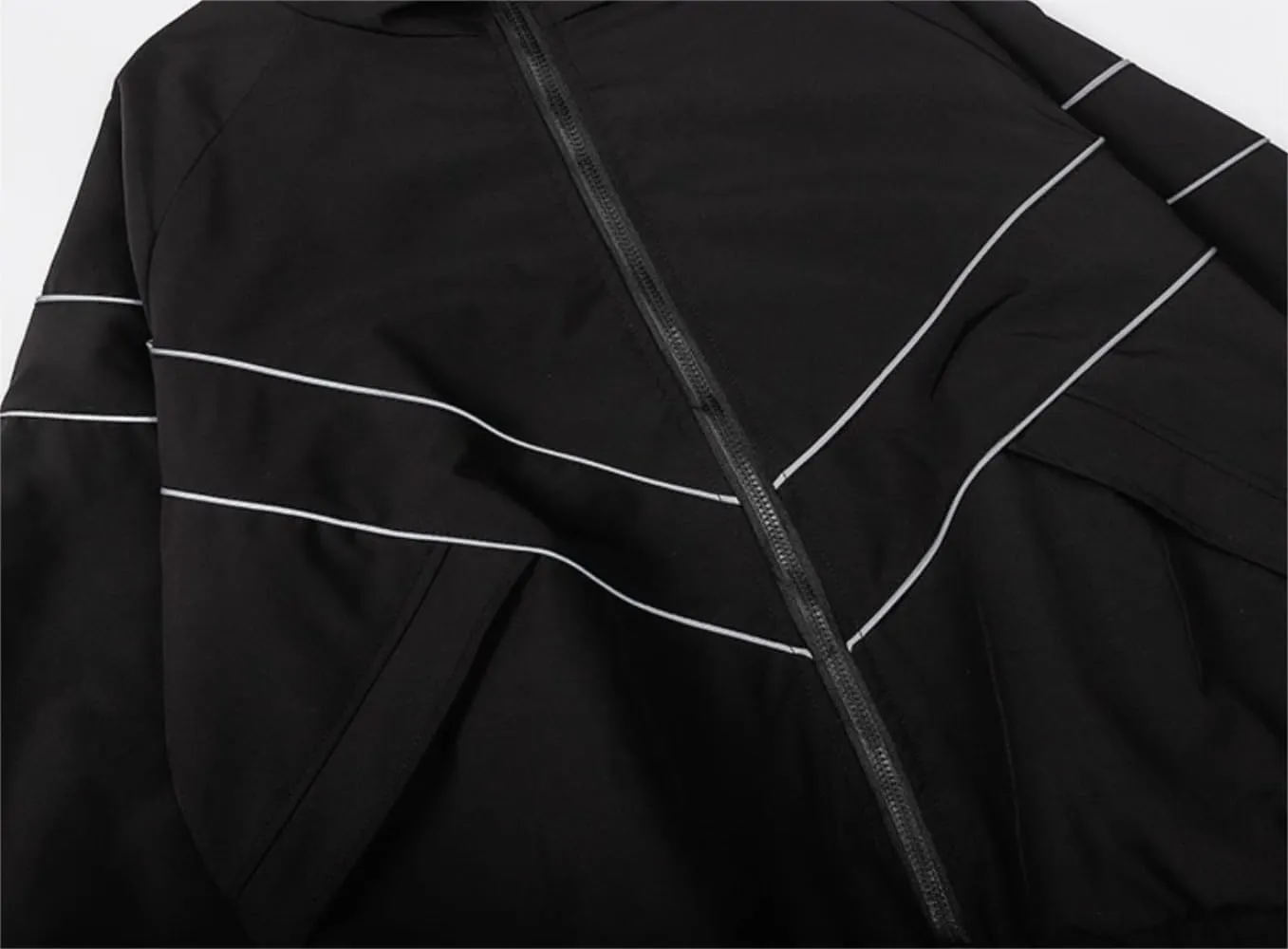Y2k Full Zip Up Hoodie Jackets Streetwear Oversized Jackets for Men Mens Bomber Jacket