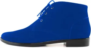 YDN Womens Trendy Low Heel Pointy Toe Lace Up Chukka Ankle Boots Flats Fall Winter Booties Casual Formal Dress Shoe Size 4-15 US