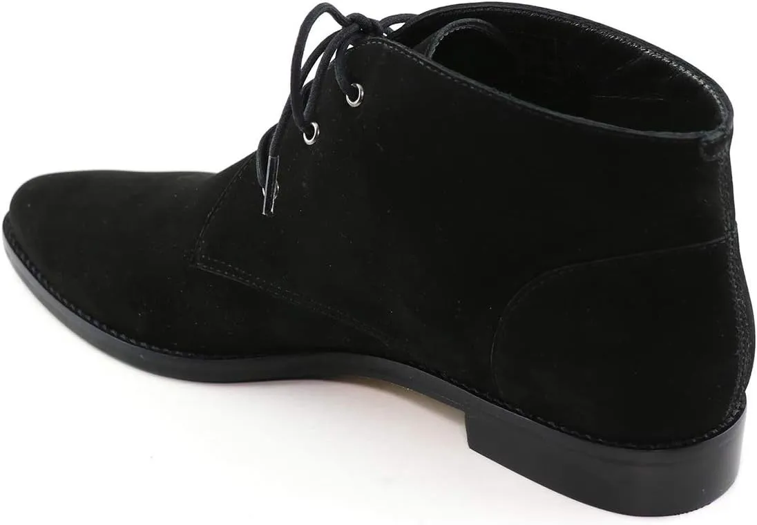 YDN Womens Trendy Low Heel Pointy Toe Lace Up Chukka Ankle Boots Flats Fall Winter Booties Casual Formal Dress Shoe Size 4-15 US