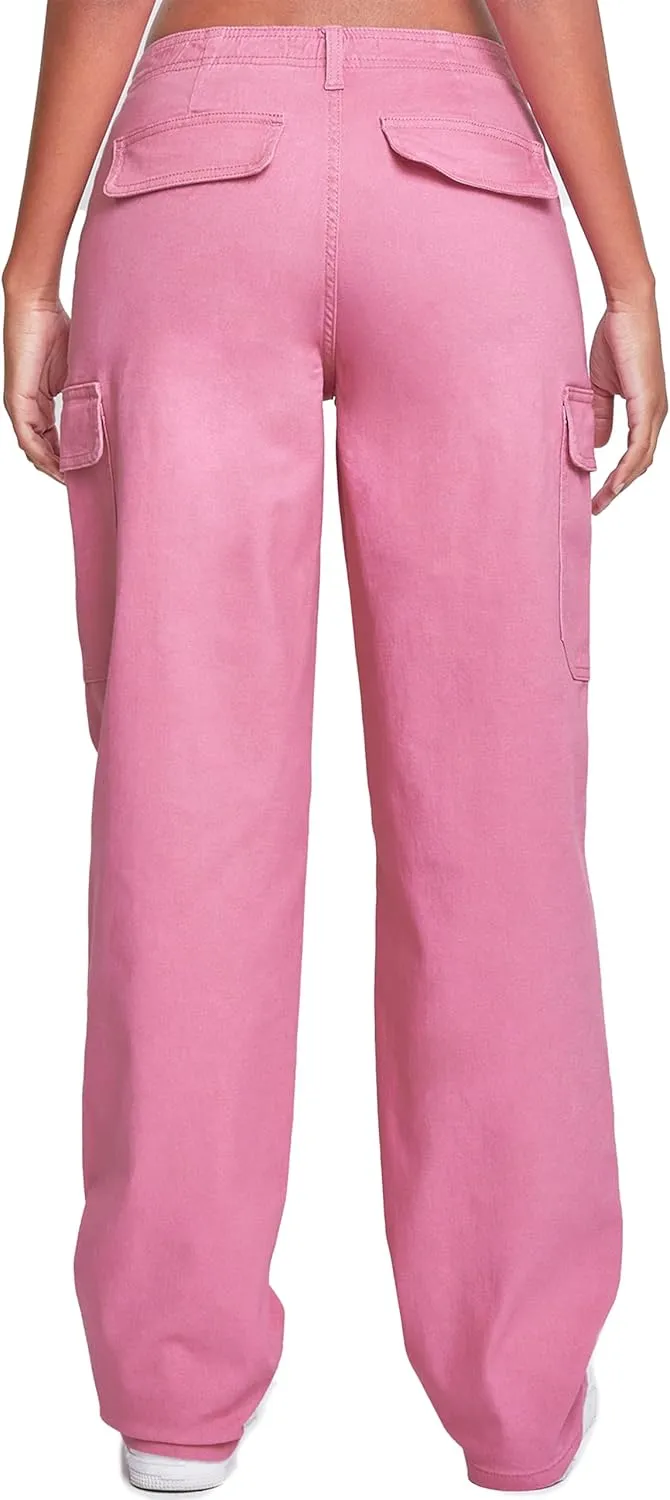 YMI Jeans Women’s High Rise Straight Leg Cargo Pants