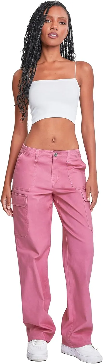 YMI Jeans Women’s High Rise Straight Leg Cargo Pants