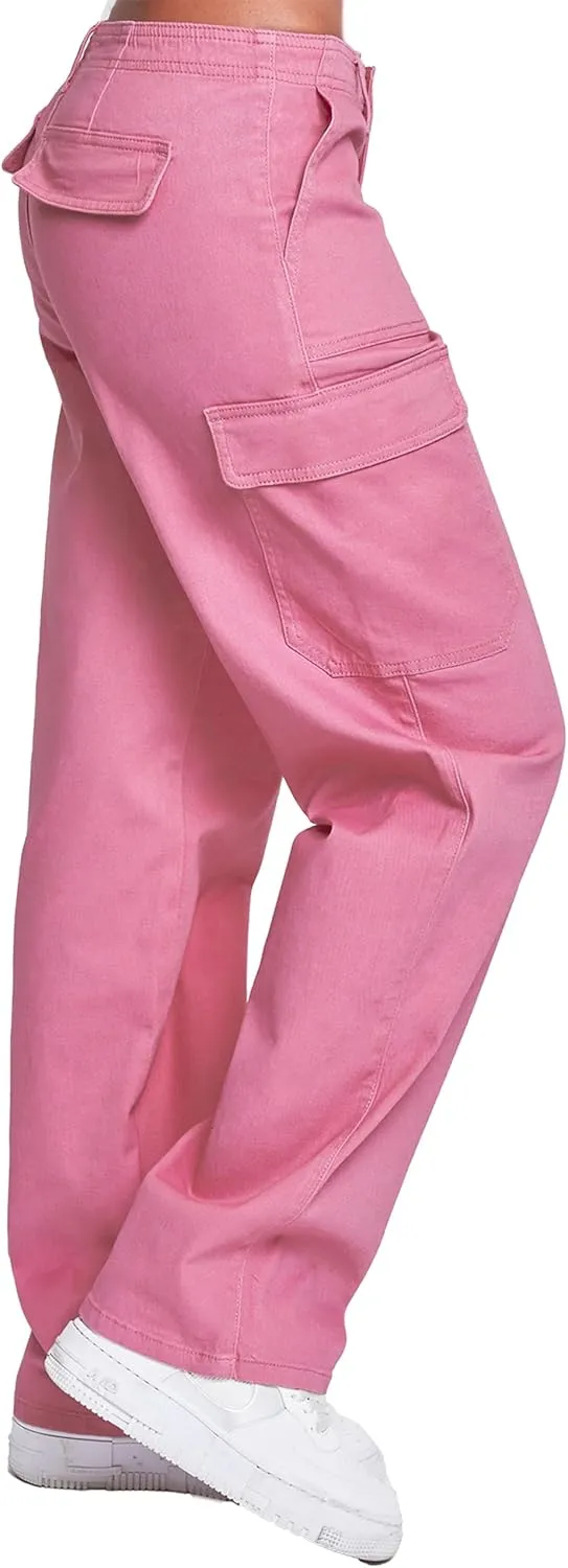 YMI Jeans Women’s High Rise Straight Leg Cargo Pants