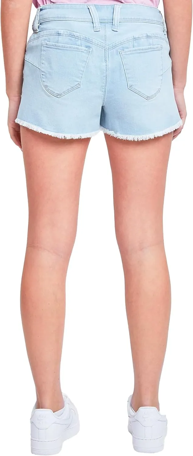 YMI Jeans Women's Wannabettabutt Low Rise Frayed Shorts