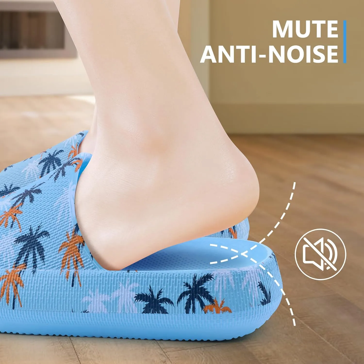 Youecci Cloud Slides for Kids丨Shower Slippers Bathroom Pool Sandals丨Boys Girls Comfy Thick Sole Slippers丨Summer Non-Slip Beach Shoes