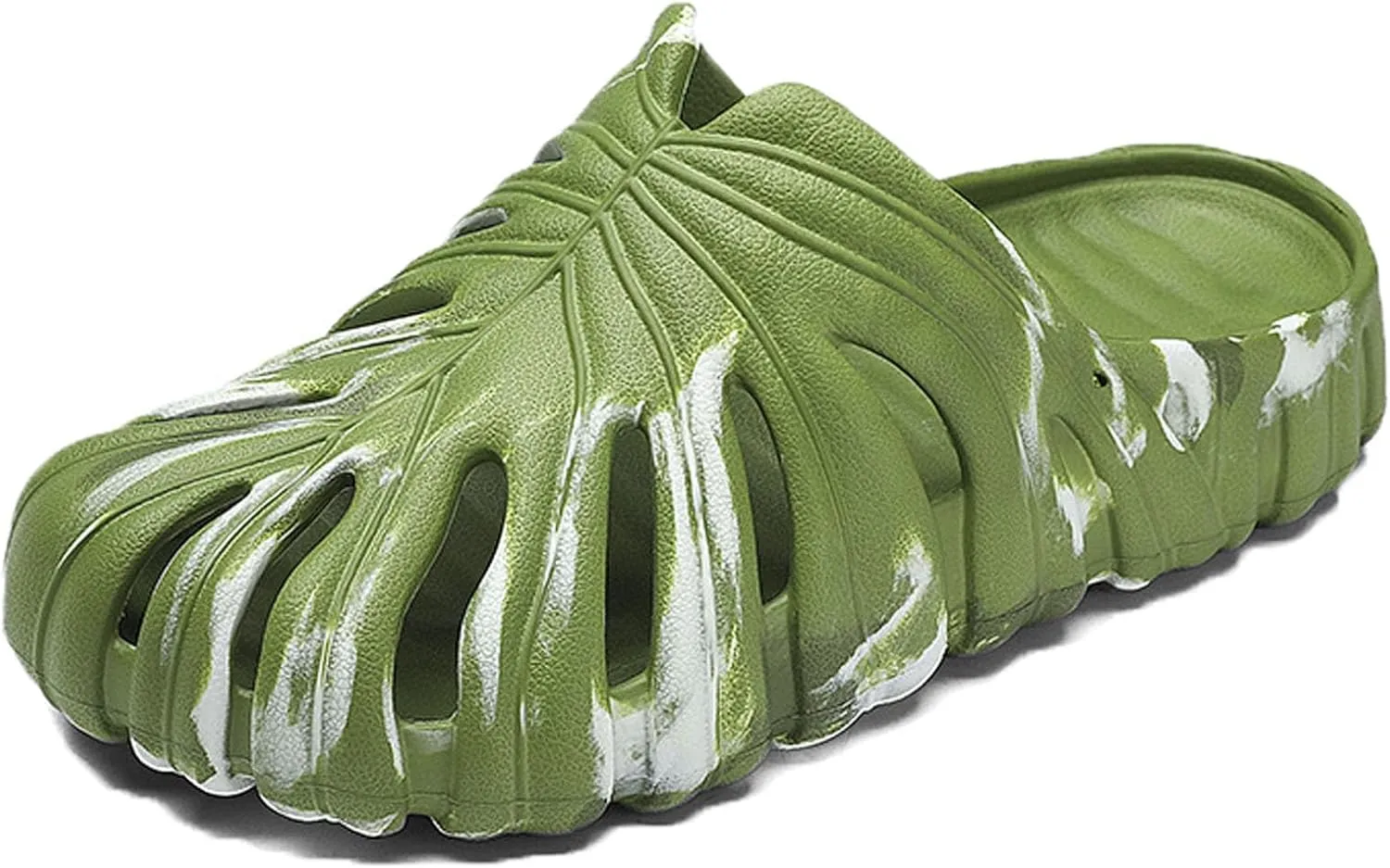 Zureto Monstera Slippers Adults, Monstera Pillow Slippers Bathroom Sandals Soft Shower Cloud Slides