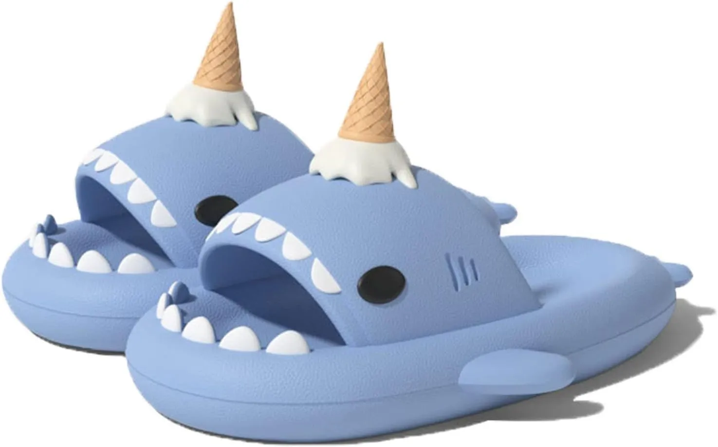 Zureto Shark Slides Original, Unisex Sharky Chanclas, New Cloud Shark Home Spa Slippers Sandals