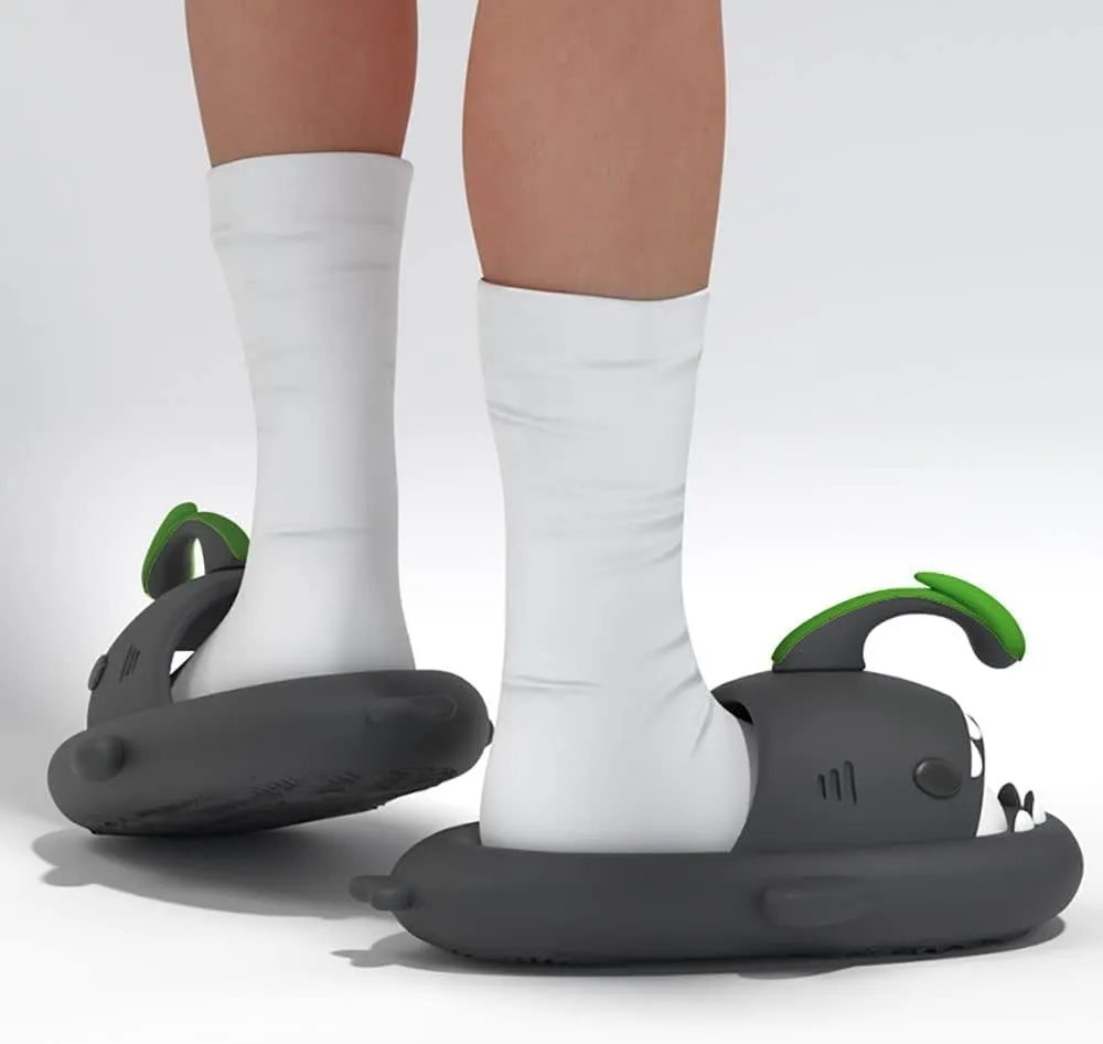 Zureto Shark Slides Original, Unisex Sharky Chanclas, New Cloud Shark Home Spa Slippers Sandals