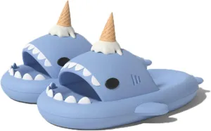Zureto Shark Slides Original, Unisex Sharky Chanclas, New Cloud Shark Home Spa Slippers Sandals