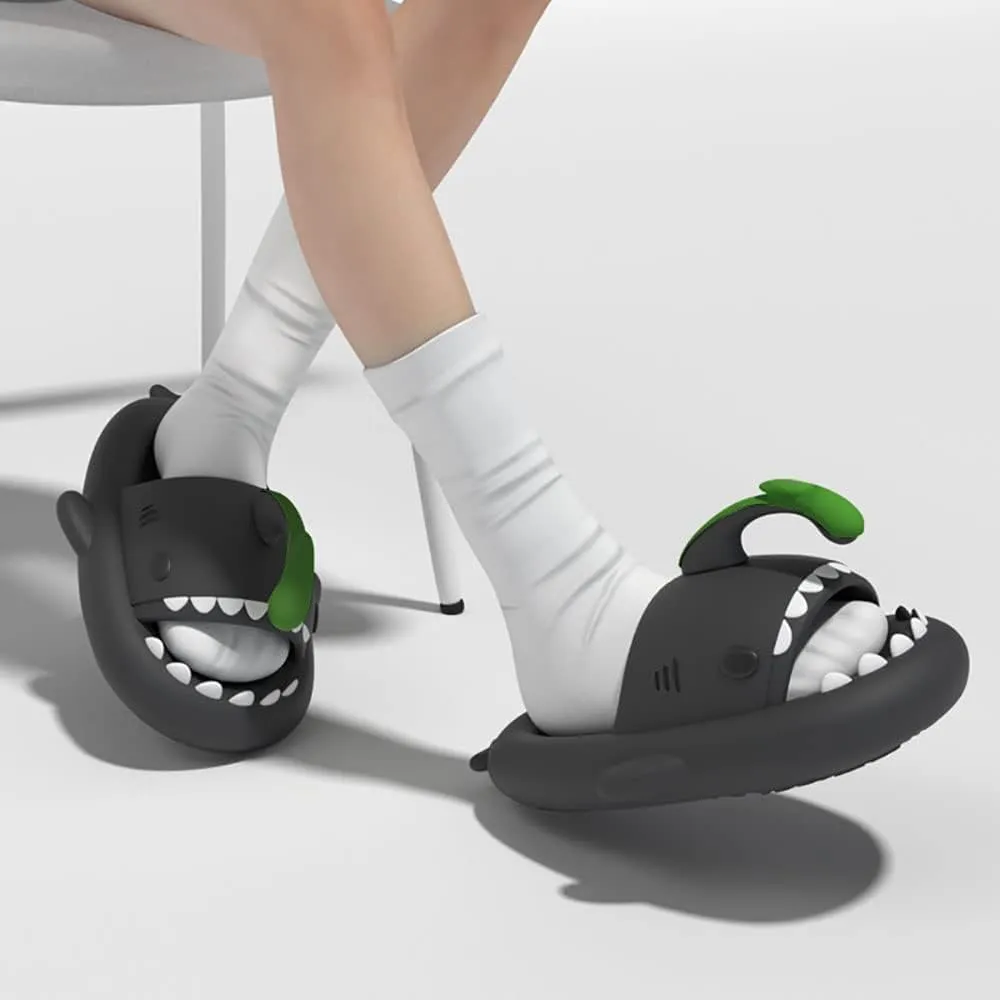 Zureto Shark Slides Original, Unisex Sharky Chanclas, New Cloud Shark Home Spa Slippers Sandals