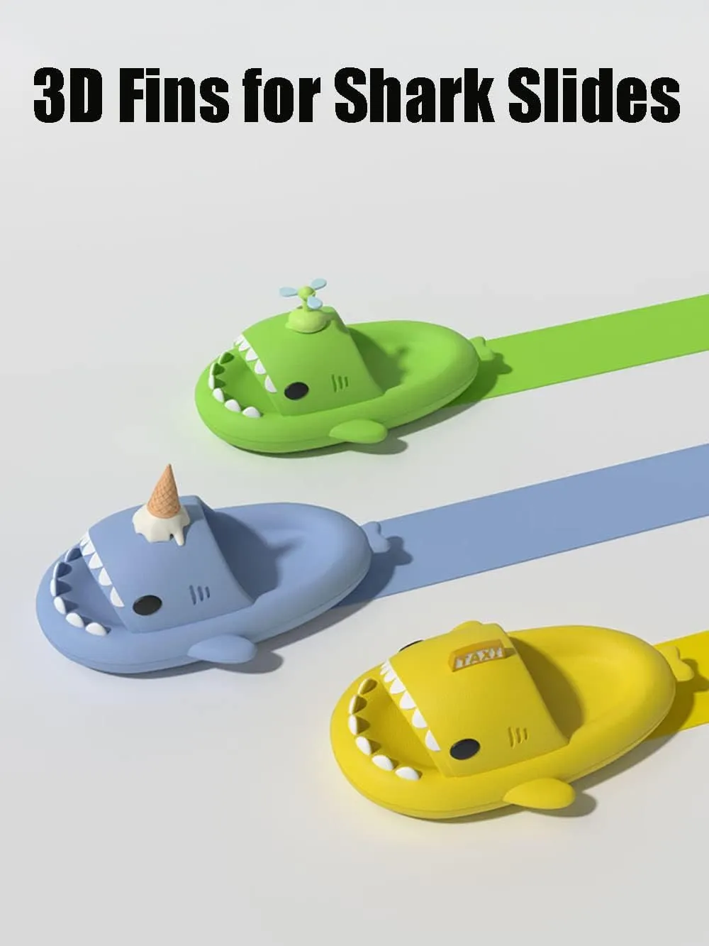 Zureto Shark Slides Original, Unisex Sharky Chanclas, New Cloud Shark Home Spa Slippers Sandals