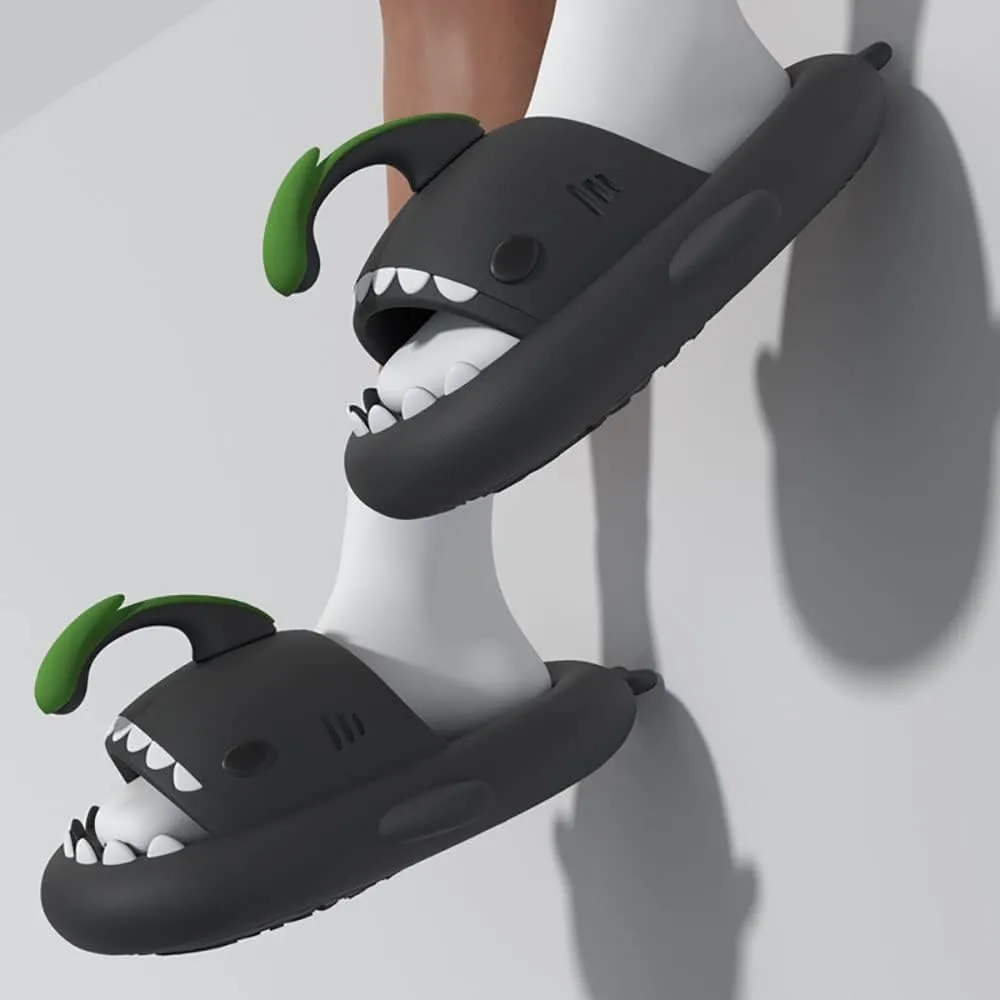 Zureto Shark Slides Original, Unisex Sharky Chanclas, New Cloud Shark Home Spa Slippers Sandals